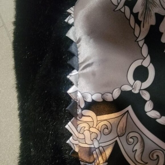 Dennis Basso Faux Fur Soft Silky Faux Mink Coat Size Small - Picture 12 of 14